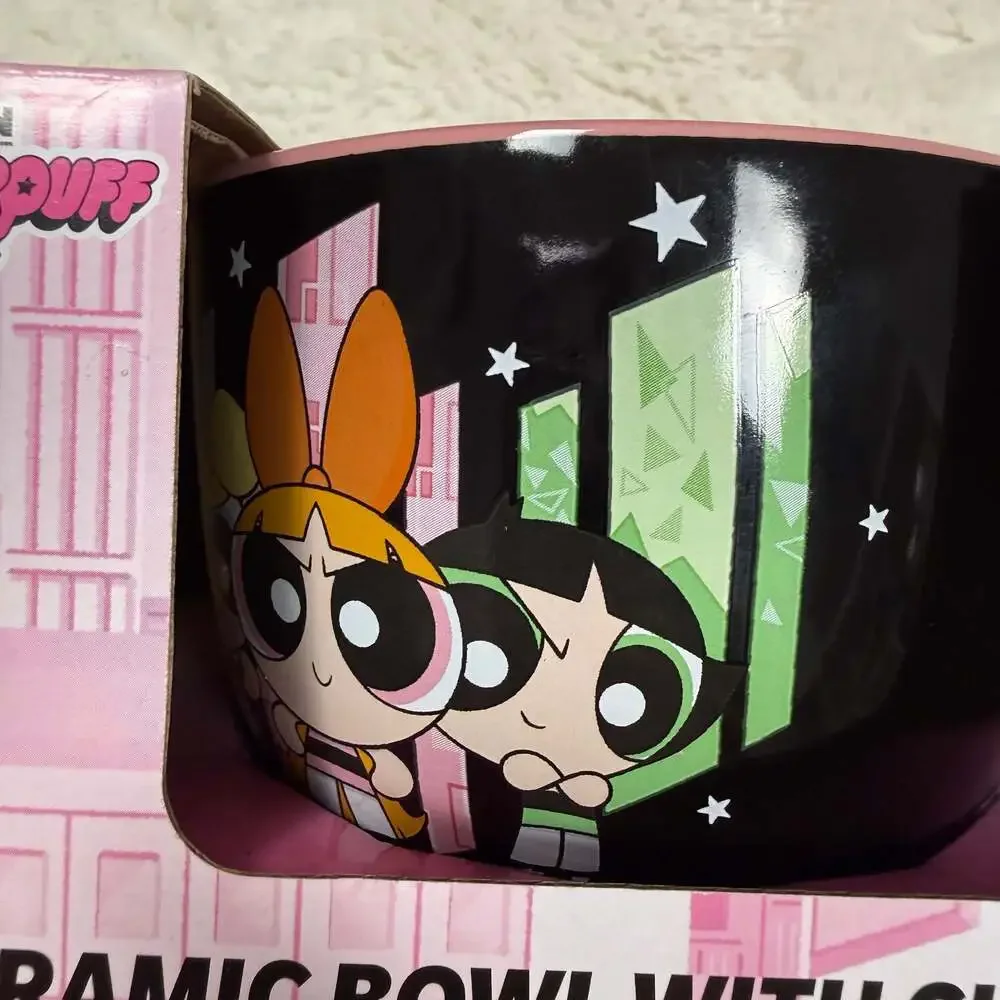 The Powerpuff Girls Ceramic Ramen Bowl with Chopsticks